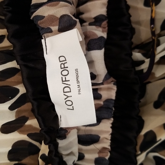 Loyd/Ford pleat leopard dress - Picture 7 of 7